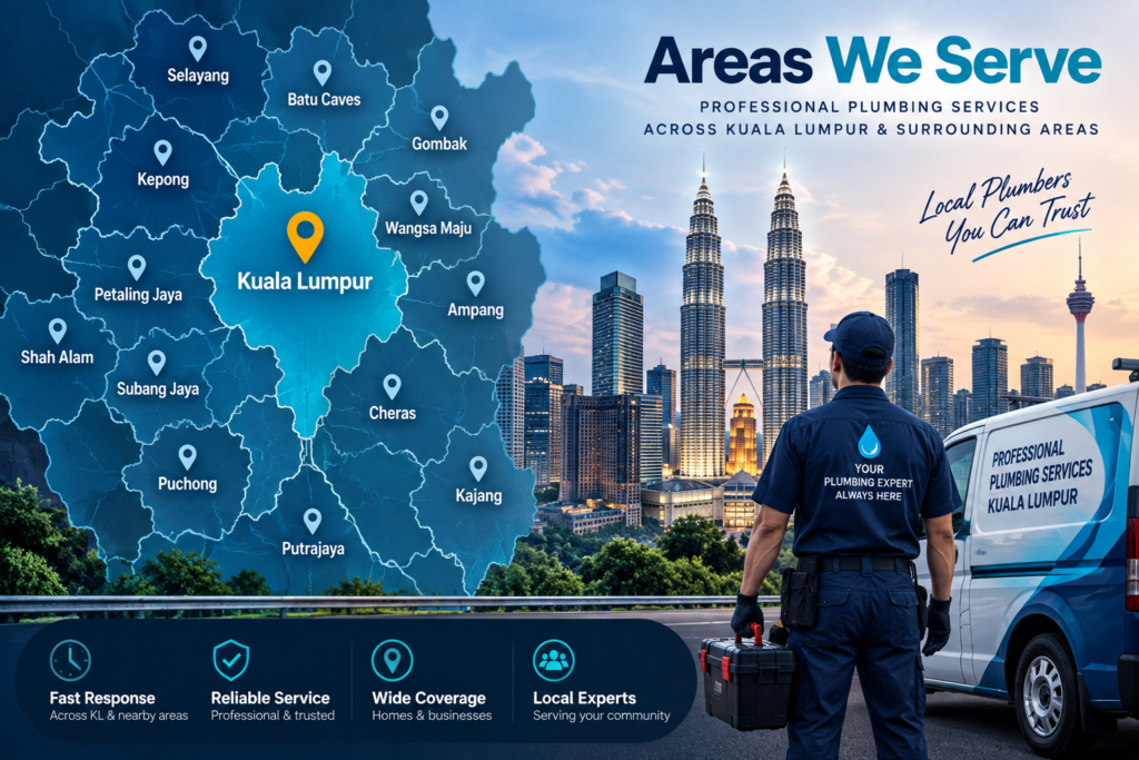 Professional plumber providing plumbing service in Kuala Lumpur