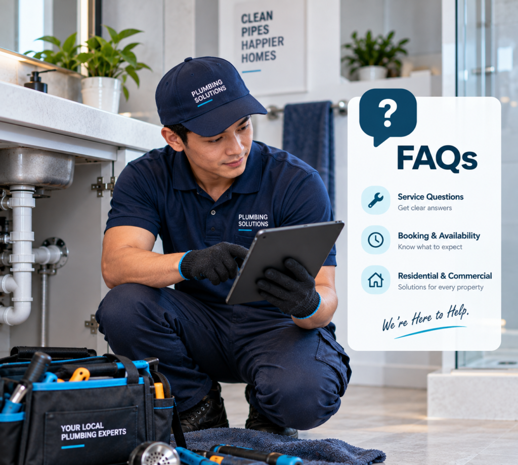 Professional plumber inspecting plumbing pipes in Kuala Lumpur